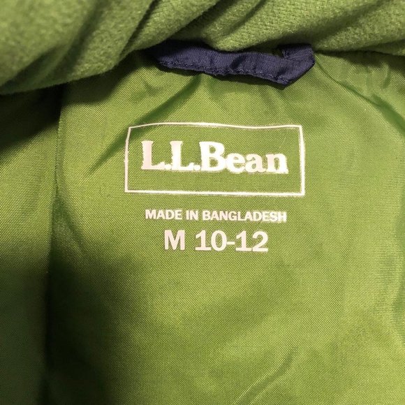 L.L Bean Down Puffer Vest Age 10-12 - Picture 2 of 5
